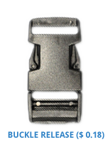 Custom Lanyard Attachments - 247L07 - Buckle Release