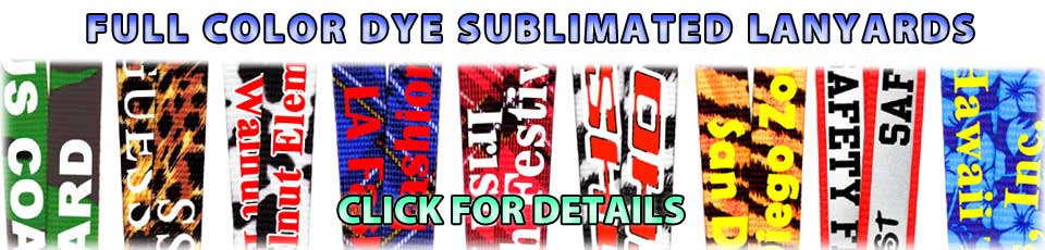 Full Color Dye Sublimated Lanyards